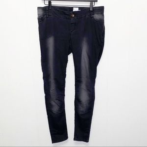 ASOS Maternity Black Faded Skinny Jeans